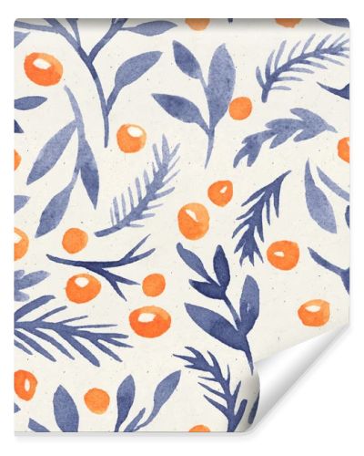 Seamless watercolor floral pattern