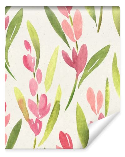 pattern with colorful leaves