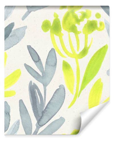 Seamless watercolor floral pattern