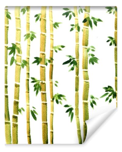 watercolor bamboo background