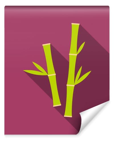 Bamboo icon of rastr illustration for web and mobile