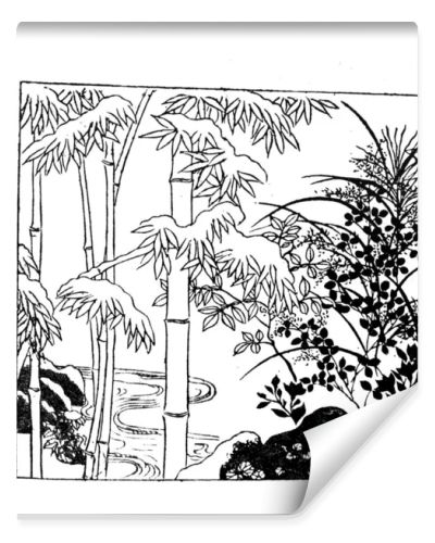 Japan art. Retro illustration