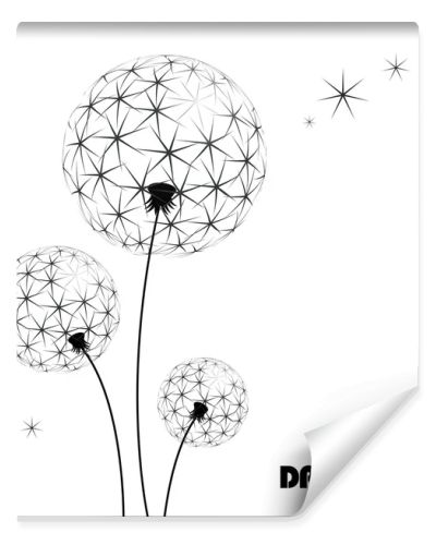 Abstract flower vector dandelion