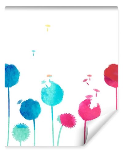 Dandelions background