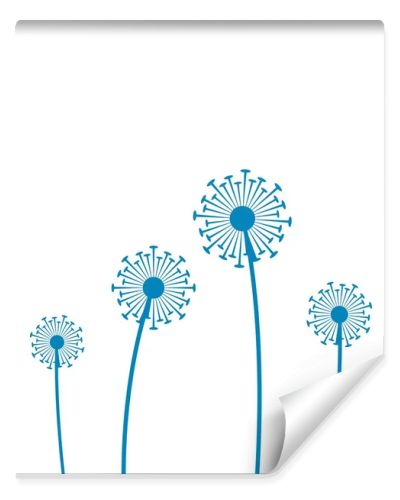 Illustration of concept dandelion. Vector 