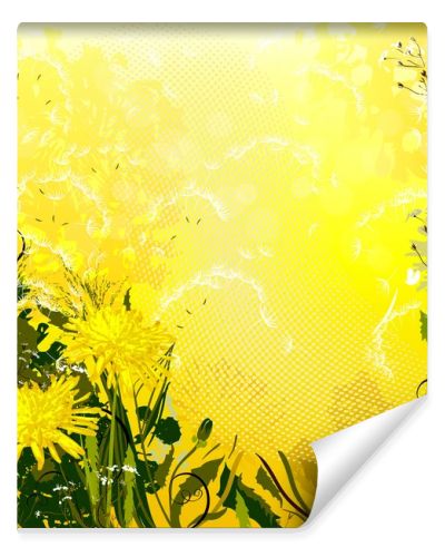 Some yellow dandelions on the glade