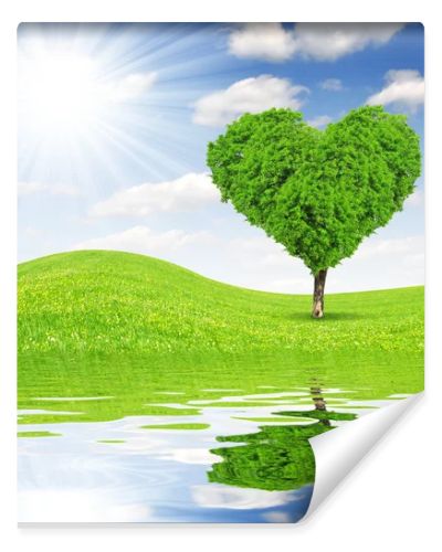 tree in the shape of heart