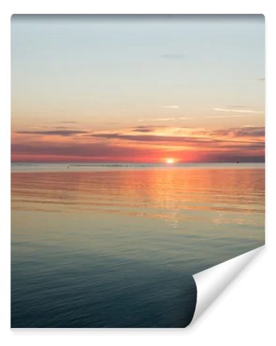 Beautiful seascape sunset over the Baltic sea