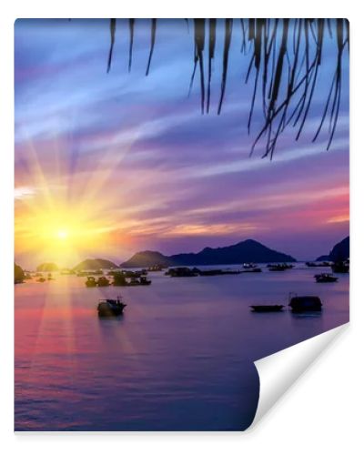Sunset or Sunrise Tropical landscape horizon sea