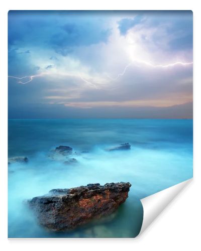 Storm in sea