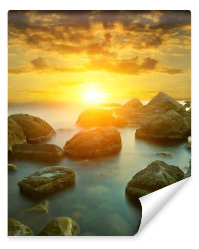 Sunset on sea
