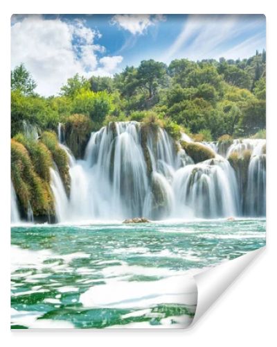 Beautiful Skradinski Buk Waterfall In Krka National Park