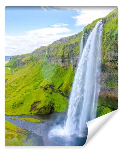 Seljalandsfoss beautiful waterfall in Iceland