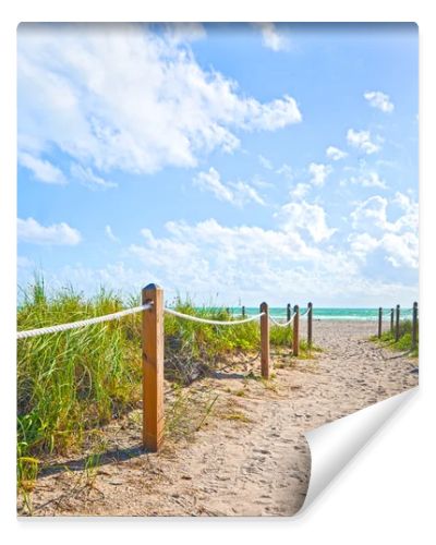 Miami Beach path to the ocean