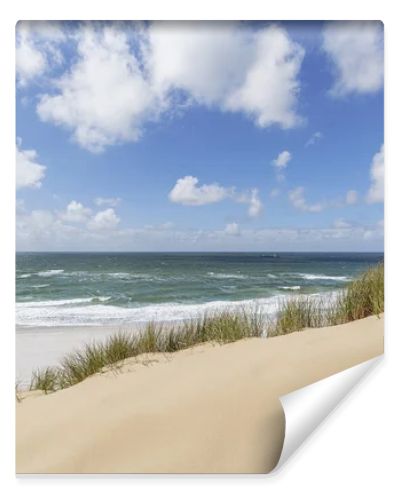 Sylt - View from sand Dunes to the North Sea nearby Kampen / Germany