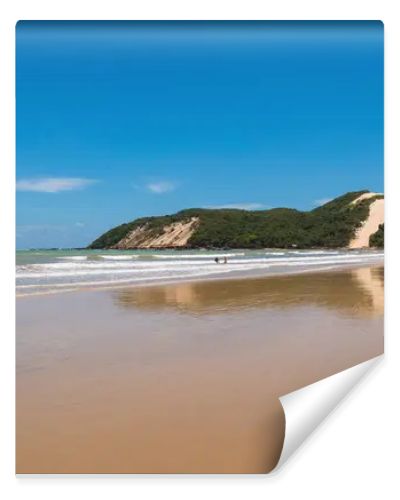 Empty Ponta Negra Beach in Natal City, Brazil