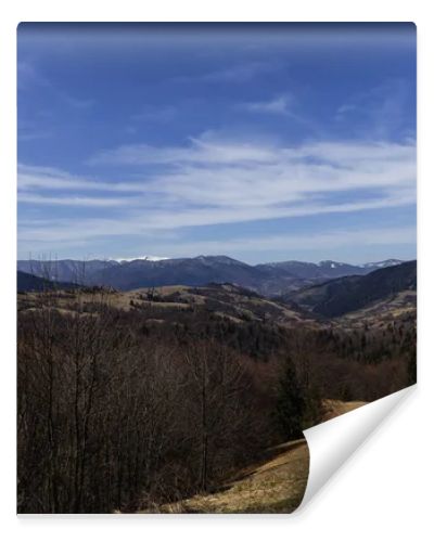 Scenic view of blue sky and mountains at daytime 