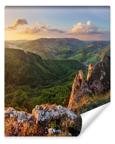 Rocky moutain at sunset