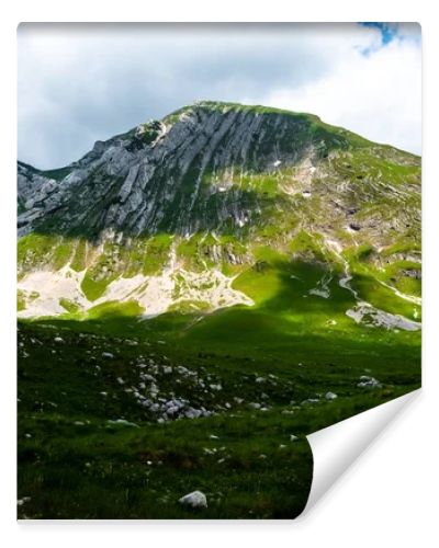 beautiful mountains with sunlight in Durmitor massif, Montenegro