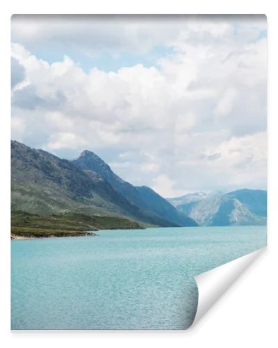 magnificent landscape with Gjende lake, Besseggen ridge, Jotunheimen National Park, Norway