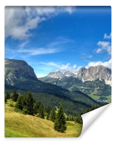 Dolomites mountains landscape, Alta Badia