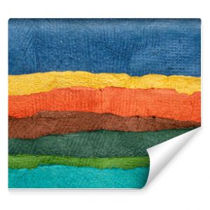 abstrakcyjny krajobraz panorama kolorowy zestaw teksturowanego papieru