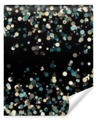 abstract art colorful distributed dots on black background 