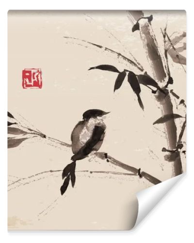 Bamboo and bird