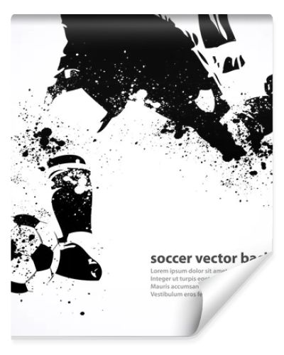 Grunge Soccer Poster