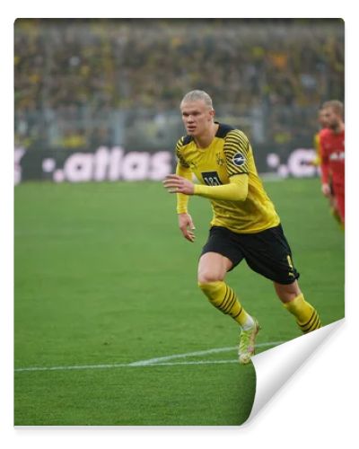 GERMANY, DORTMUND - APRIL 2, 2022: Erling Haaland. The match of Bundesliga Borussia Dortmund vs RB Leipzig at Signal Iduna Park