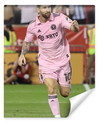 2023 MLS Regular Season: NY Red Bulls vs Inter Miami. August 26, 2023. Harrison, New Jersey, USA: Lionel Messi (Inter Miami) celebrates his goal during soccer match between NY Red Bulls and Inter Miami, valid for Major League Soccer (MLS) 