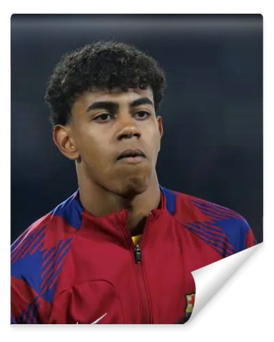 Lamine Yamal  during  UEFA Champions League quarterfinal between Paris Saint-Germain FC and FC Barcelona at Parc des Princes, Paris, France (Maciej Rogowski)