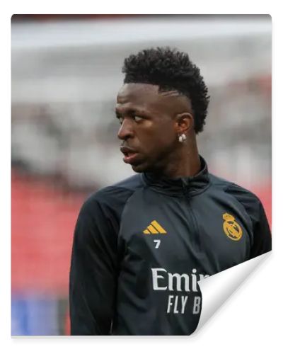 Vinicius Junior  during  Official training before UEFA Champions League 2024 final game between Borussia Dortmund and  Real Madrid at Wembley Stadium, London, United Kingdom (Maciej Rogowski)