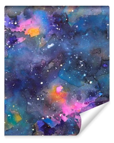 Texture of soft colored abstract watercolor space background