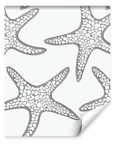 Sea star perforated with 3D shadow effect