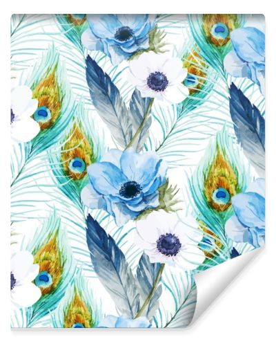 Anemones flowers pattern