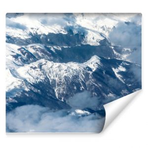 Widok z górskiego szczytu Alpy Francja