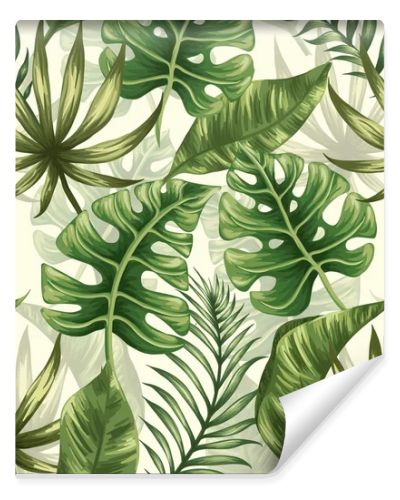 tropical palm leaves