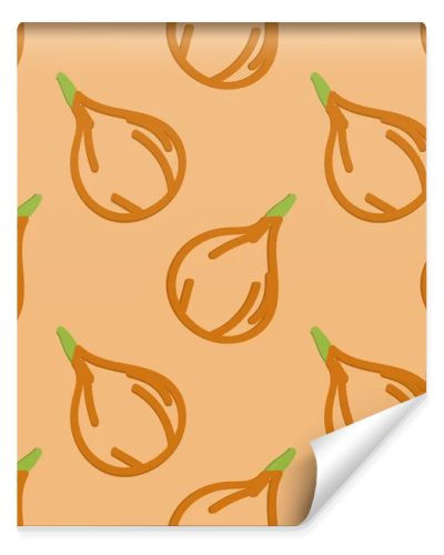 Radish Seamless Pattern Kids Style Hand Drawn