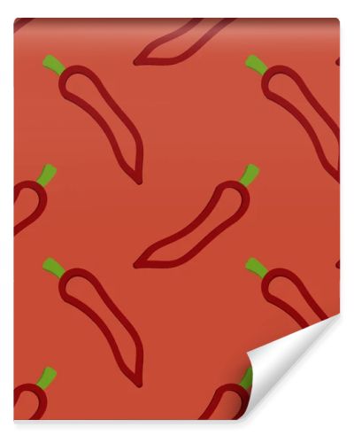 Radish Seamless Pattern Kids Style Hand Drawn
