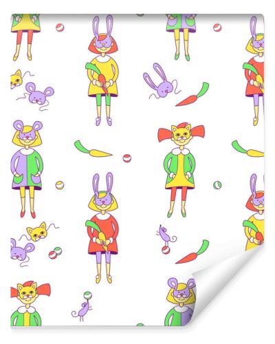 Kids in carnival dresses