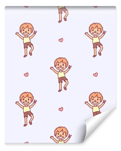 vector cartoon seamless pattern