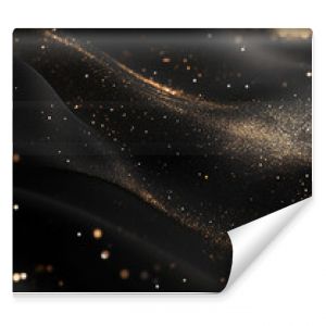 Elegant black and gold abstract background with sparkling texture, luxury design