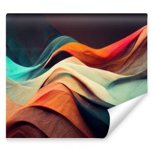 4K Abstract wallpaper colorful design, shapes and textures, colored background, teal and orange colores.