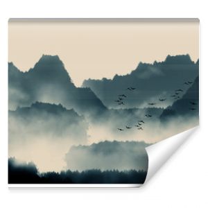 Chinese ink and water landscape painting