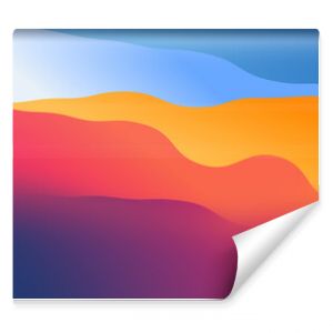 wallpaper from wavy shapes filled colorful gradient