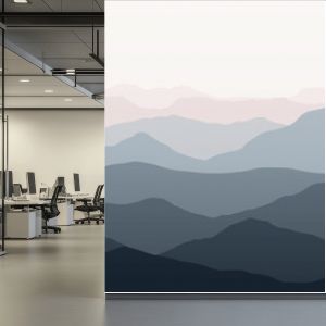 Beautiful mountains landscape. Nature background. Vector illustration for backdrops, banners, prints, posters, murals and wallpaper design.