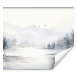 serene water color grey