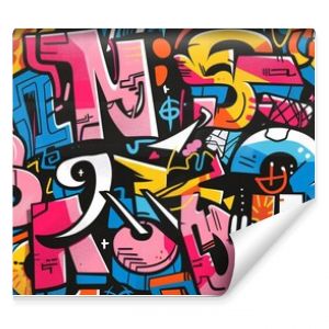 graffiti  colorful print