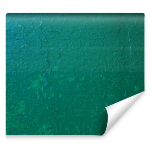 Abstract colored background of green paint on the wall.
